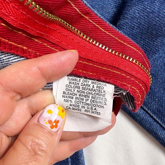 Vintage 90s Lee Jeans Womens 26 x 31 High Rise Back Patch Retro Indie Union Made - Picture 6 of 10